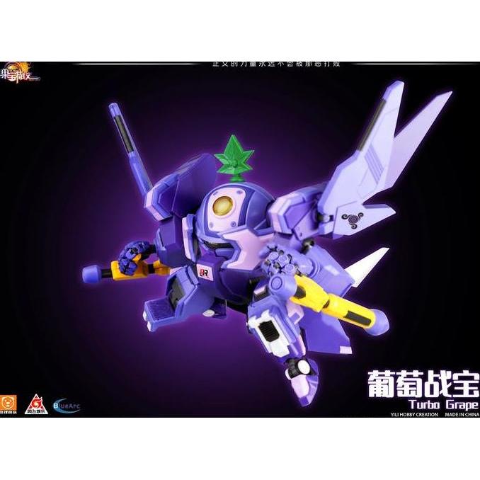 Promo Model kit Yilichuangwan Fruity Robo Combiner Turbo Grape FR-06 Plamo Diskon
