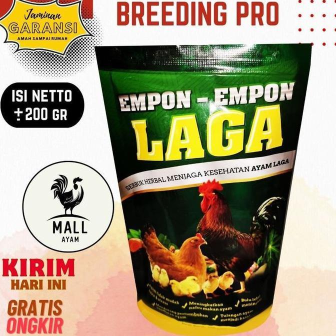 AYAM MALL Empon Empon Laga Serbuk Herbal Untuk Campuran Pakan Ternak Breeding Ayam Jago Bangkok Jant