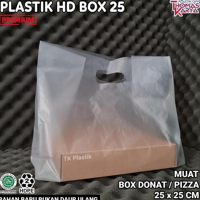 NEW Kantong Plastik 33x45 Untuk Box Pizza Box Brownies Box Donat Ukuran 25x25 Isi 50 Pcs