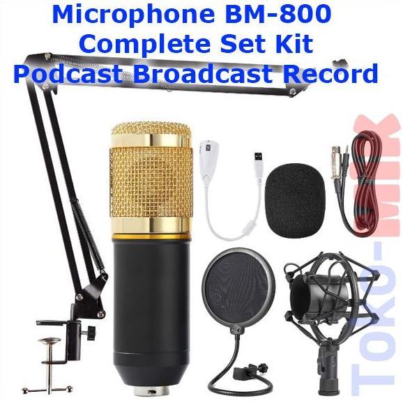 BM-800 CONDENSER MICROPHONE MIC KONDENSER KIT SET BM 800 TKMK