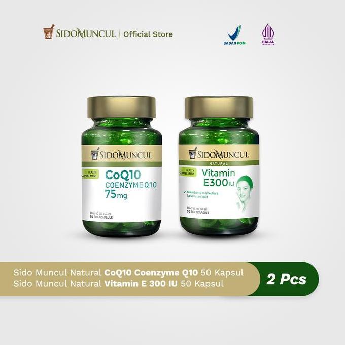 Fastgo- Sido Muncul Coq10 Coenzyme Q10 + Vitamin E 300 Iu Soft Capsule