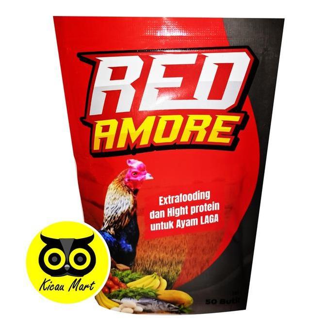 KICAU MART Red Amore Extra Fooding Sarapan Suplemen Ayam Protein Tinggi Untuk Pakan Tambahan Ayam La