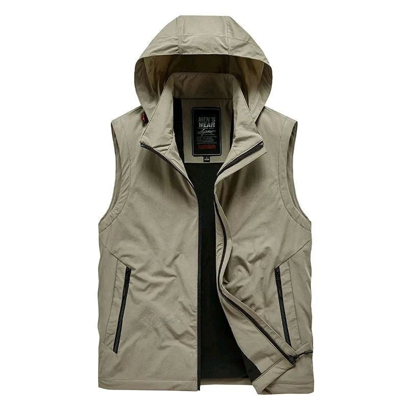 ELIXIO Rompi Hoodie Pria Wanita Vest Hoodie Unisex