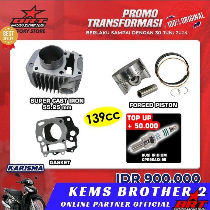 BLOK BRT SUPRA X 125 DAN KHARISMA ORIGINAL BRT