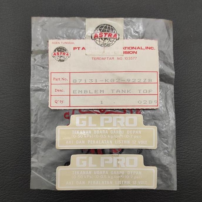 striping sticker stiker label tangki honda GL pro GL-pro original