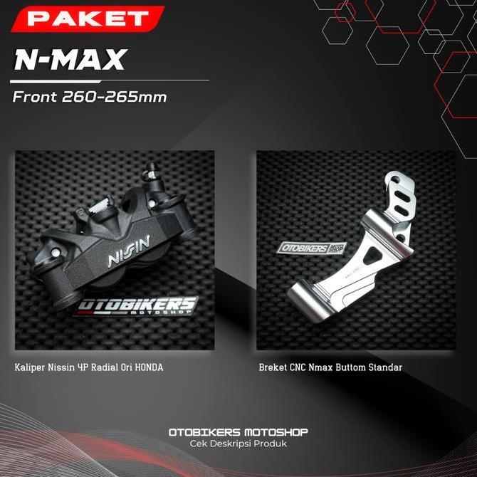 PAKET Kaliper Radial 4P Depan NMAX 150 155 New Old Neo Turbo 4 Piston NISSIN CB Exmotion Twin Africa