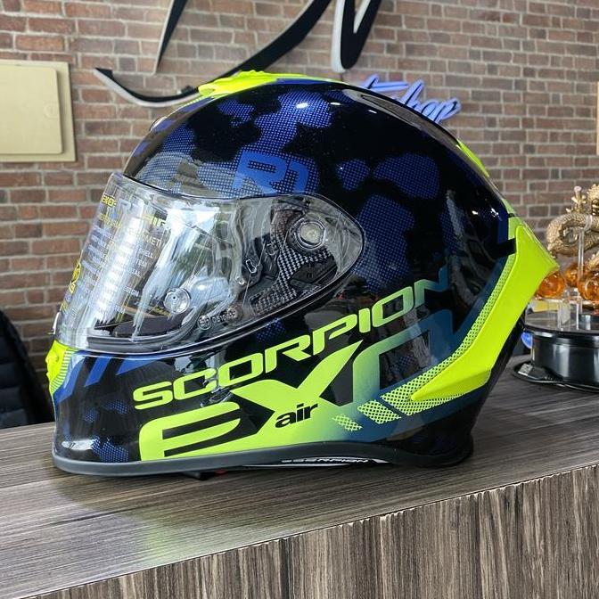 '' SCORPION EXO R1 AIR OGI BLUE ''