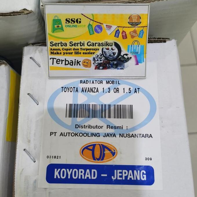 Promo Radiator All New Avanza Xenia Veloz 1500cc 1300cc 2012 2015 Matic Diskon