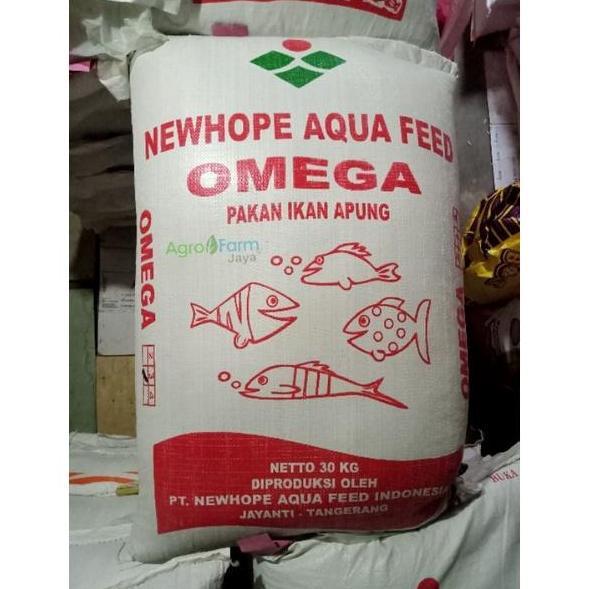 Pakan Ikan Apung OMEGA -2 Newhope Aqua Feed Indonesia Repack paket 10 Kg