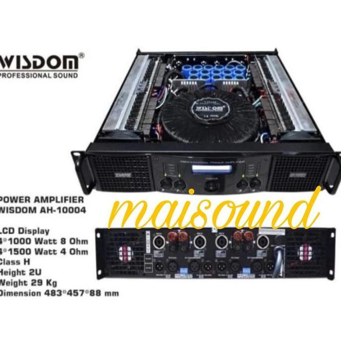 POWER AMPLIFIER WISDOM AH 10004 POWER WISDOM AH10004 ORIGINAL terlaris