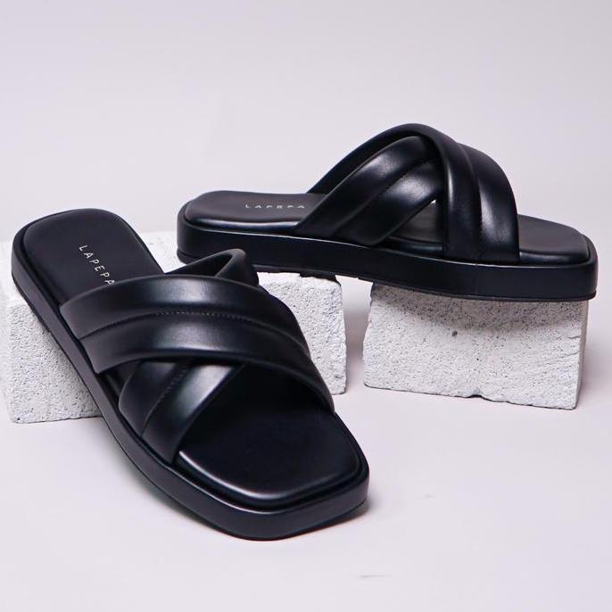 Caw- Lapepa Yuk - Bella Sandal Nita Teplek 2Cm Size 36 - 40 Sendal Rumahan Empuk Cewek