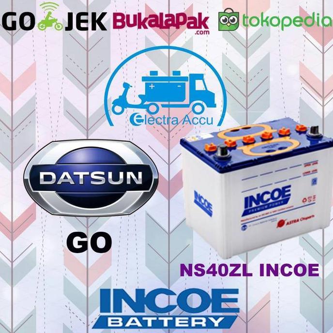 Promo Aki Mobil Datsun Go Incoe NS40ZL aki basah Diskon
