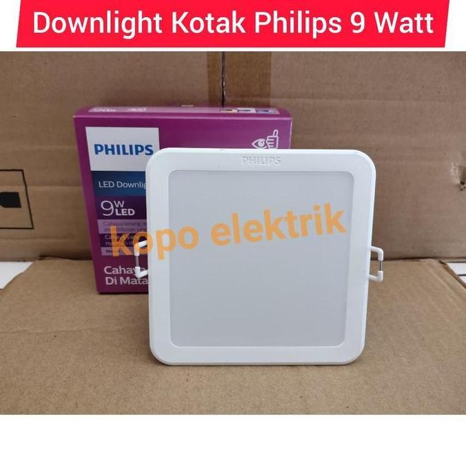 Lampu Led Downlight Philips 9 Watt Kotak 9w Diskon