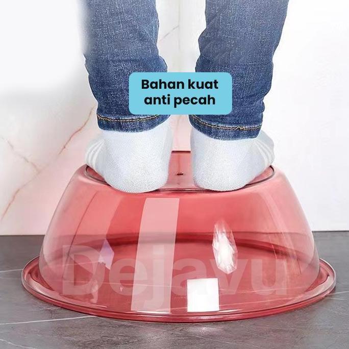 Wosh- Dejavu Baskom Plastik Transparan Tempat Sayur Buah Sh Clear Basin Bening Baskom Air Cuci Stafe