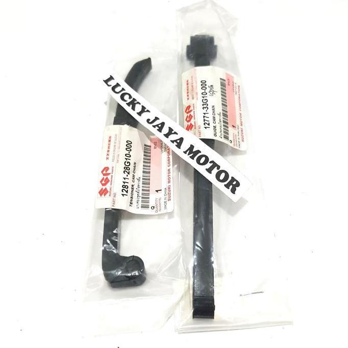 GUIDE CAM CHAIN KARET LIDAH TENSIONER SPIN SKYWAVE SKYDRIVE ORIGINAL 12811-28G10+12771-33G10
