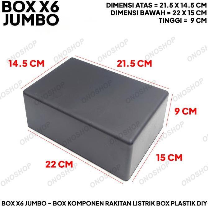 BOX X6 JUMBO - BOX KOMPONEN RAKITAN LISTRIK BOX PLASTIK DIY