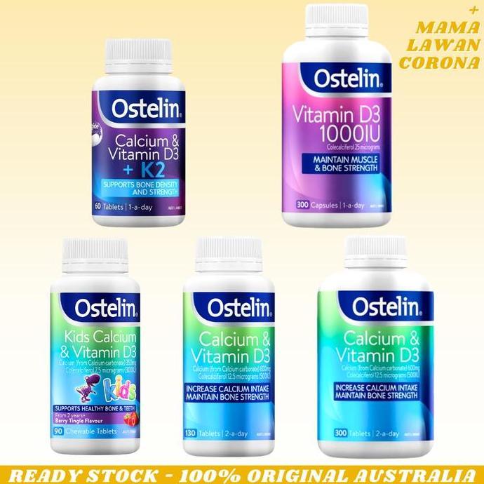 Ostelin Calcium & Vitamin D3 130 300 Tablets 1000Iu Cal Dk2 60 Tablet