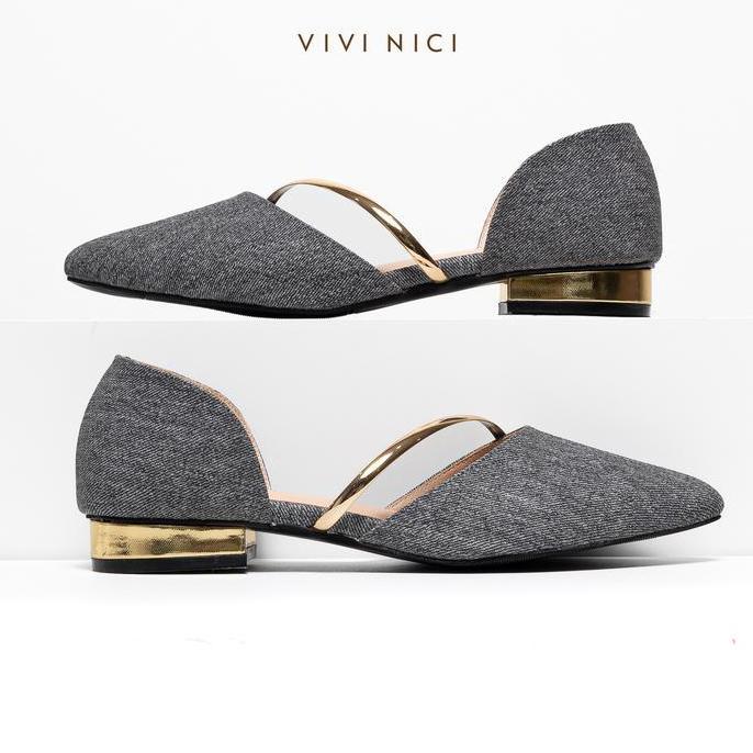 Grayu- Vivi Nici - Angelique Sepatu Nita Hak 3 Cm Heels Shoes Merah