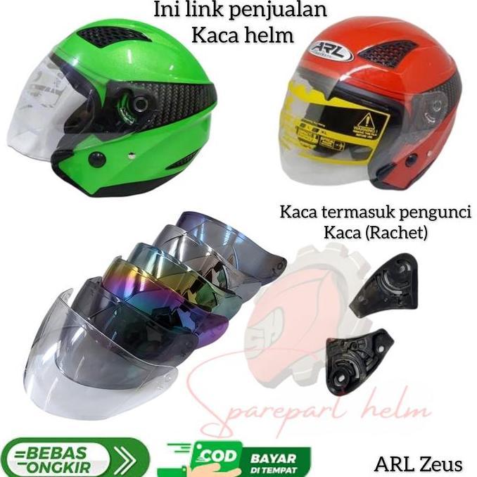 Metz- Kaca Helm Arl Zeus Visor Helm Arl Zeus