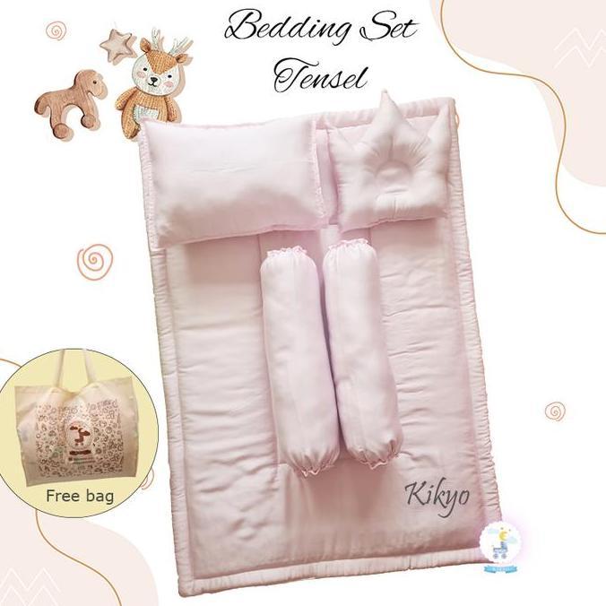 Bedding Set Baby Tencel Soft Pink Bedding Set Bayi Sutra Organic Baby Set Tencel Bedding Baby Tencel