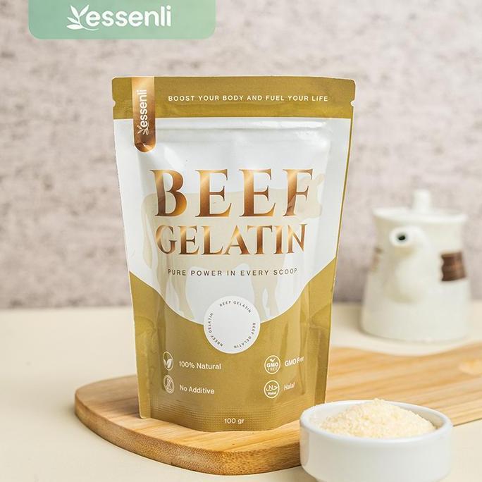 ESSENLI Bubuk Gelatin Sapi Halal / Gelatin Powder