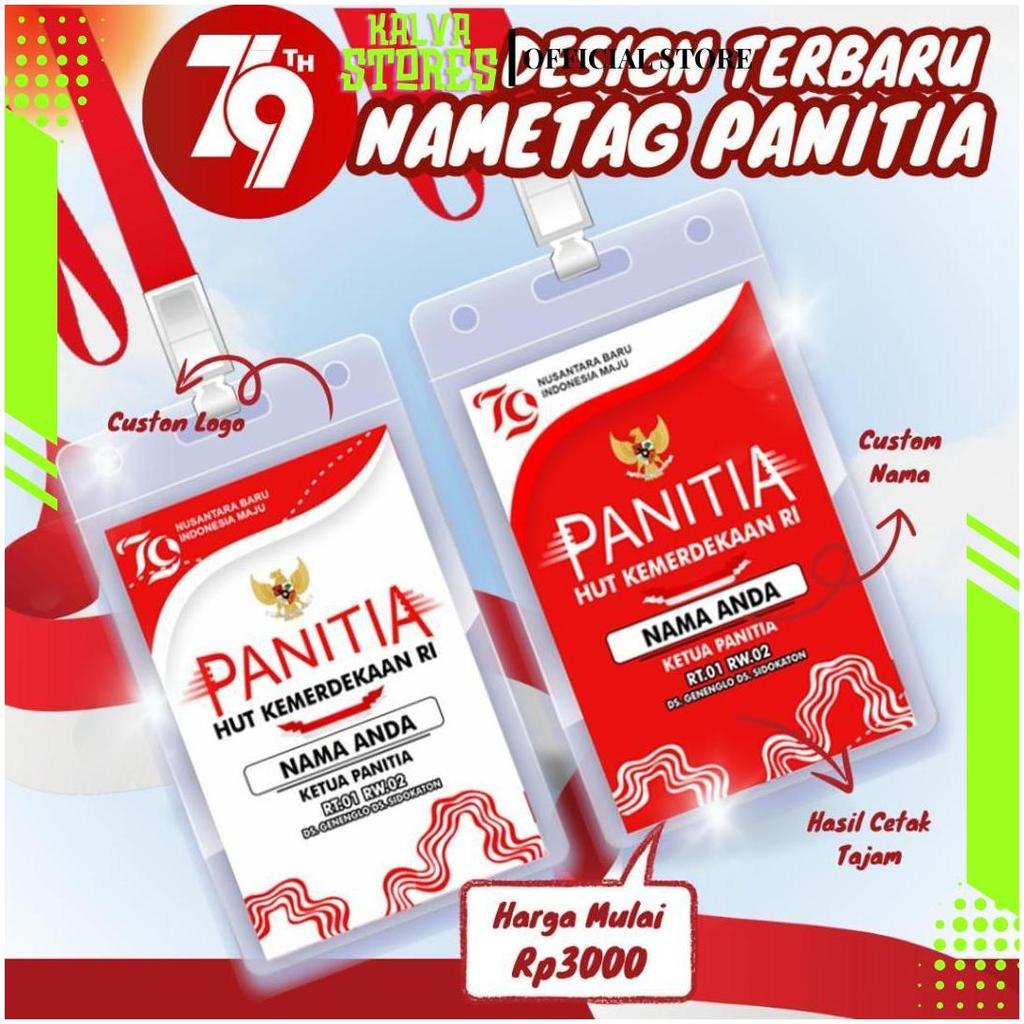 Name Tag Panitia 17 Agustusan 1 Set GD Terbaru