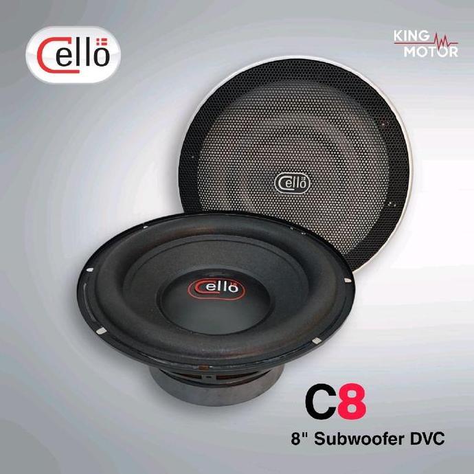 Cello C8 - Subwoofer 8" Inch DVC Double Voice Coil