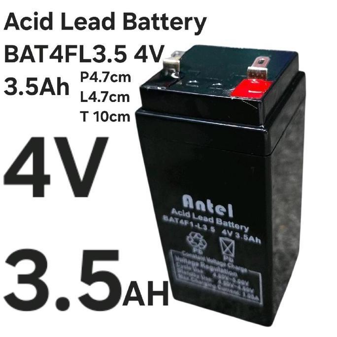 LINEAR ( ACCU 4V4AH ) KRISBOW R  SEALED LEAD-ACID RECHARGEABLE BATTERY RB460B 4V, 6.0AH LEAD RETURN 