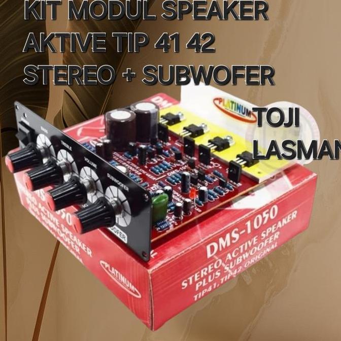 LINEAR ( DMS 1050 ) KIT PCB AKTIF ACTIVE STEREO TIP 41 42 TIP41 +SUBW SUBWOFER DMS 1050. KIT PCB MOD