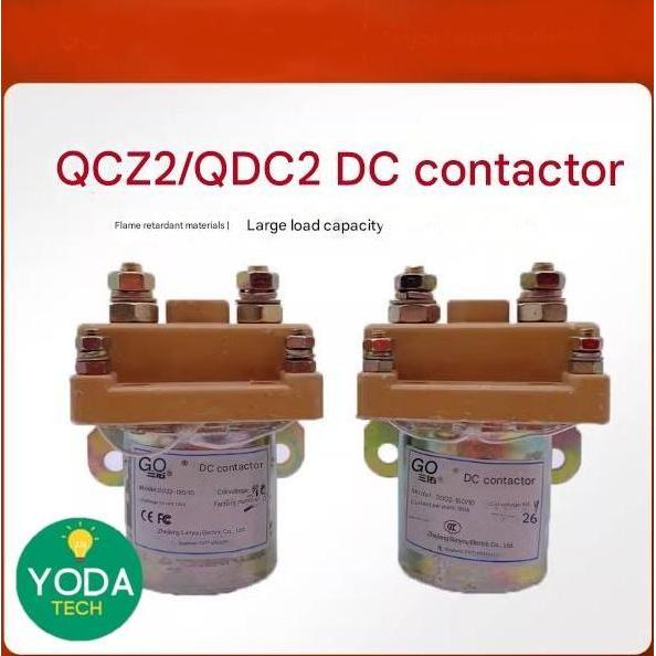 TERBARU - Contractor Kontaktor DC QDC2-150 Relay Starter Mobil Listrik 12V 24V 36V 48V (8701B )