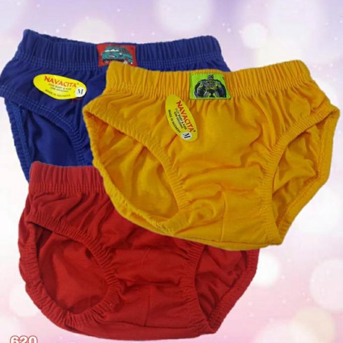 Roubo - J620 (3, 6, 12) Navacita Celana Dalam Anak Laki Laki. Cd Anak Cowok Size S M L Xl Usia 2-11 