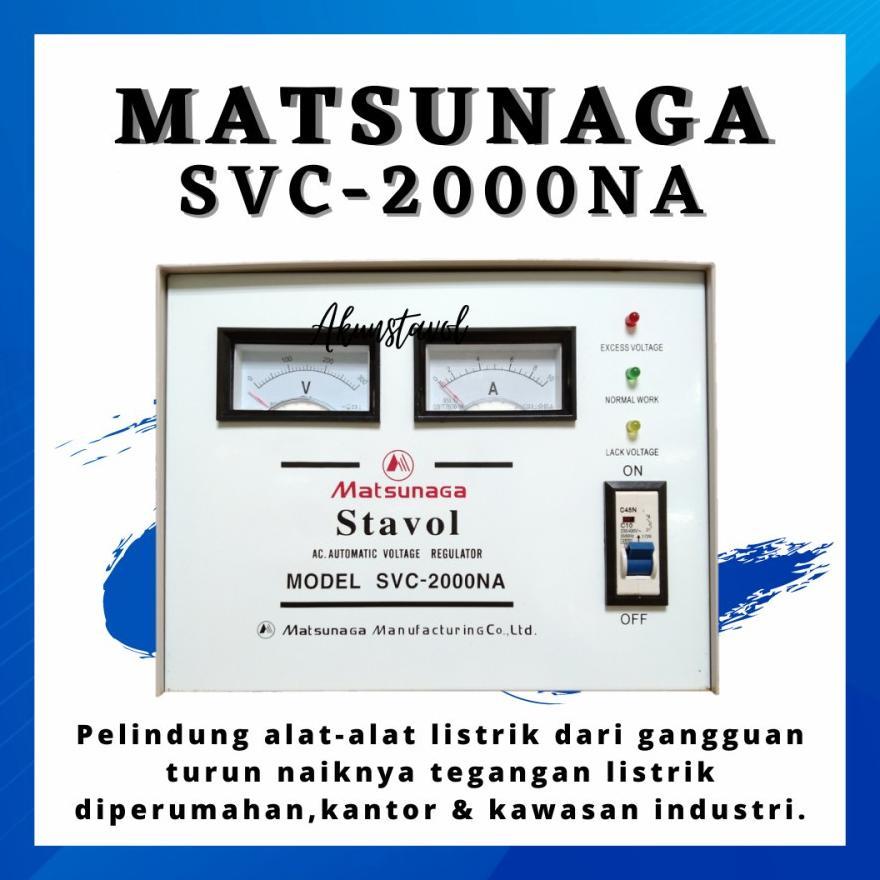 Stavolt Matsunaga SVC-2000VA - Stabilizer Listrik Matsunaga 2000 watt ORI