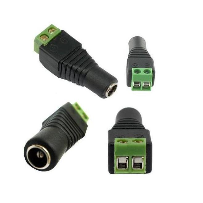 JACK DC BAUT BETINA 2.1X5.5MM FEMALE POWER ADAPTER SCREW SOKET SOCKET  SAMBUNGAN ADAPTOR KEK JACK KO