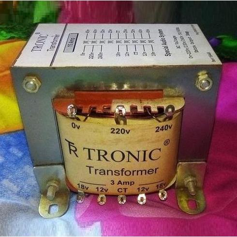 TRAFO TRONIC 15A SERI 15A CT-45V +CT 12-18V TRAPO TRAVO TRANSFORMATOR POWER SUPPLY 15 AMPER 45 VOLT 