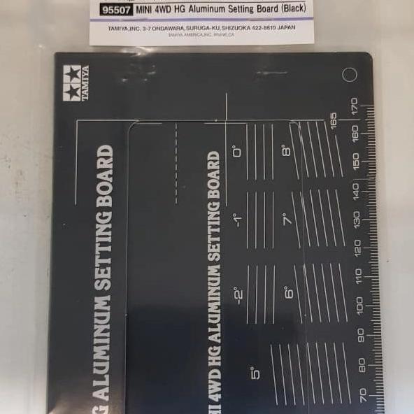 tamiya mini 4wd hg alumunium setting board (black)