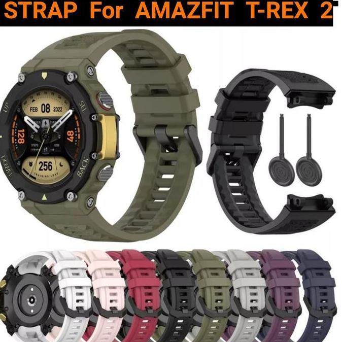 STRAP AMAZFIT STRAP SILIKON RUBBER WATCH BAND AMAZFIT T-REX 2 TREX 2 TALI PROMO