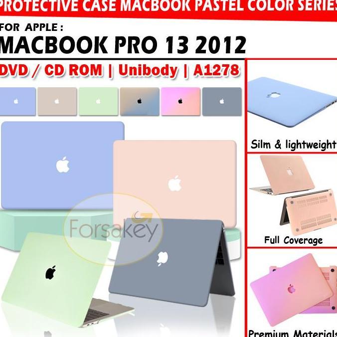 Macbook Pro 13 Inch DVD CD ROM 2012 Hard Case Casing Cover Pastel Lucu