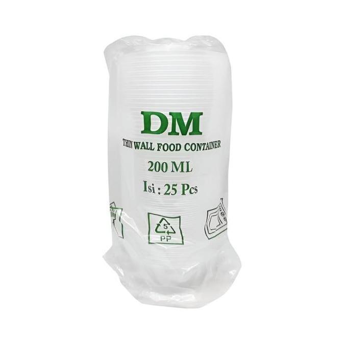 Mangkok Plastik 200ml Kotak Makanan Cup Puding Thinwall Tahan Panas