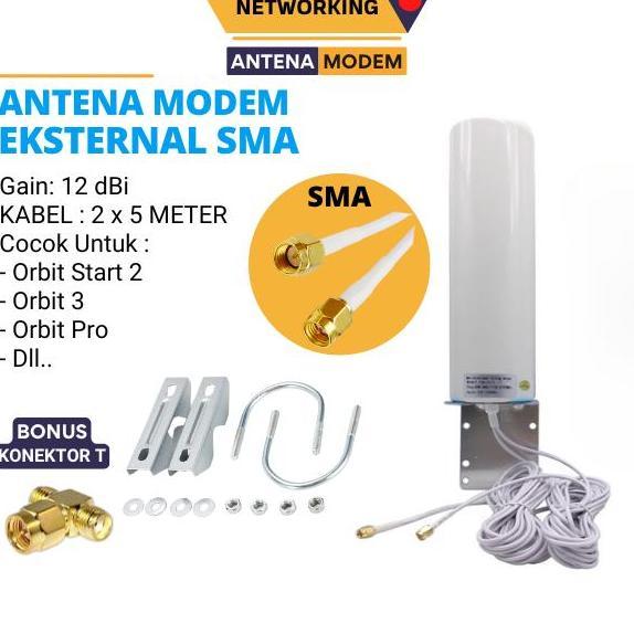 // Antena Modem Huawei Orbit Star 2 B310 B311, B312, B315 Orbit Pro 10Mtr //
