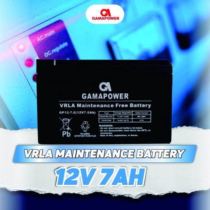 AKI UPS GPOWER 12V 7AH BATERAI UPS BATTERY AKI KERING UPS BATERE VRLA ORIGINAL DAN TERPERCAYA