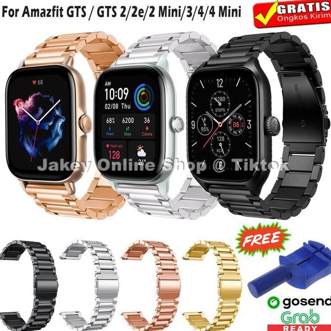 STRAP AMAZFIT STRAP TALI JAM STAINLESS AMAZFIT GTS 4 4 MINI 3 2 2 MINI 2E GTS STRAP READY
