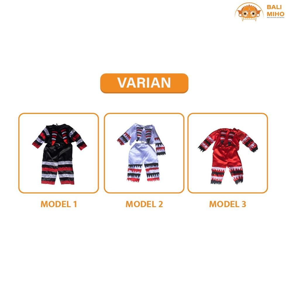 Free Ongkir Pakian Rangda Anak  - Kostum Rangda Anak Anak 1 Set - Baju Barong Anak Kecil - Baju Rang