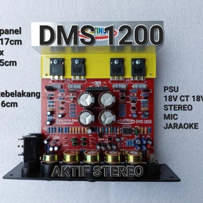 HIMAX KIT PCB AKTIF AKTIVE AMPLIFIER ECHO MIC SUBWOOFER KARAOKE SUBW STEREO