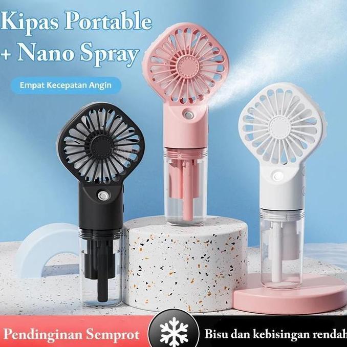 KIPAS NANO SPRAY F3 KIPAS AC MINI PORTABLE HAND HELD SPRAY FAN