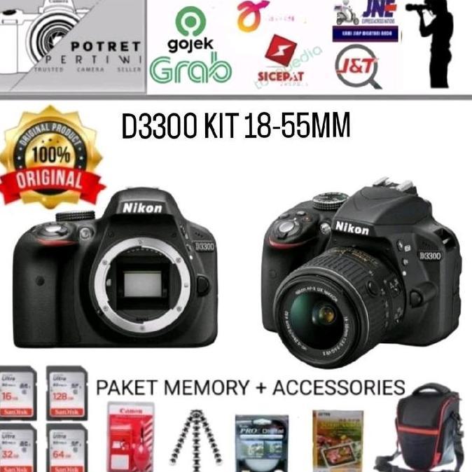 Kamera Nikon D3300 Kit 18-55Mm Vr / Nikon D3300 Kit 18-55Mm Vr / Kamera Dslr Nikon D3300
