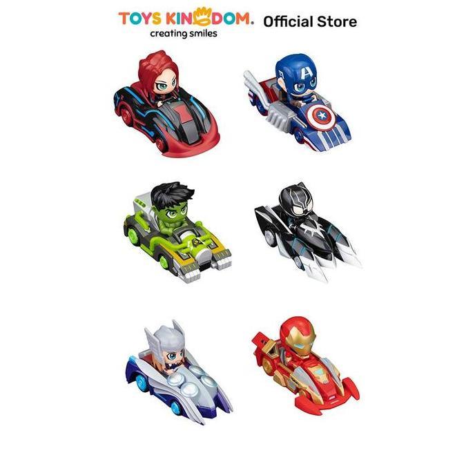 Toys Kingdom Top Gear Marvel Go Kart Pull Back Random Go Kart Pull Back Mainan Kendaraan Karakter