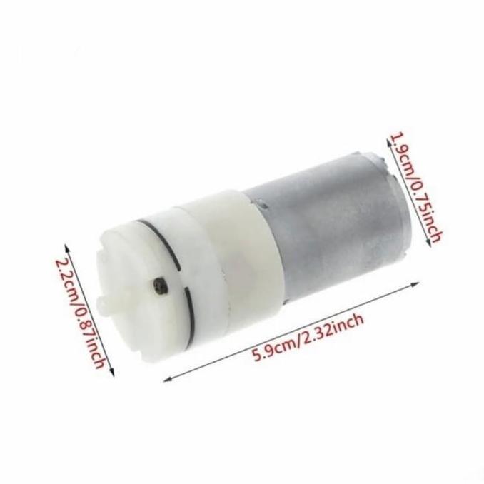 Fishmen- Mini Air Pump Pompa Udara 3V - 12V Dc Aerator