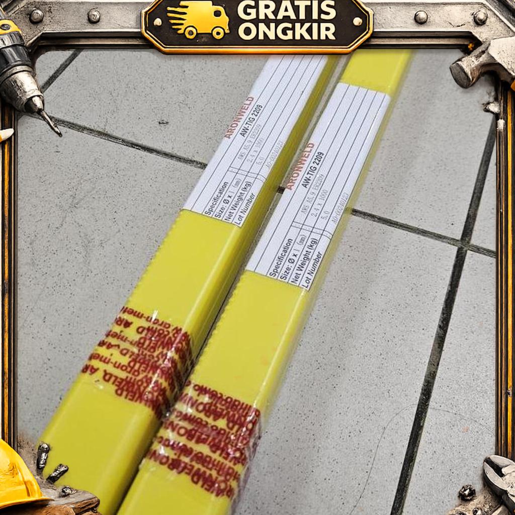 Aronweld Tig 2209 Duplex 2.4Mm | Kawat Las Stainless Duplex Argon Er2209 | Pack 5Kg