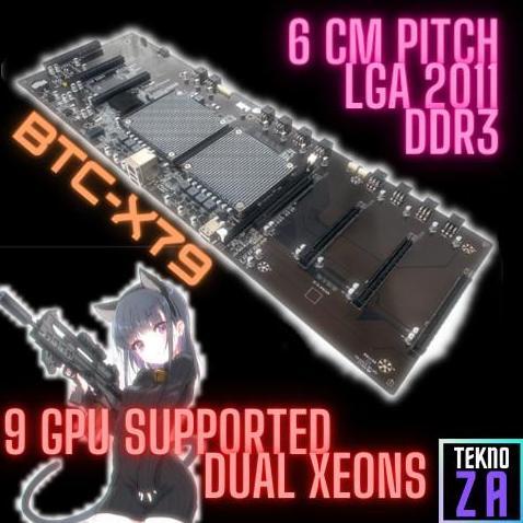 9 Gpu Btc X79 Dual Xeon Mining Motherboard