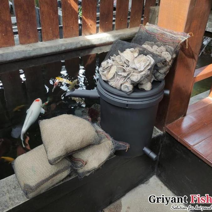 Tong Filter Kolam Koi Chamber Media Filter Ember Koi Tabung Sedang